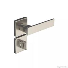 Fechadura para Banheiro Aço Zamac Quadra 40mm Pado Cromado