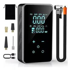 Calibrador Compressor Pneu Digital Bomba Ar Carro Sem Fio - Tomate