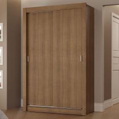 Guarda-roupa Solteiro 2 Portas Correr 2 Gavetas Rustic