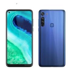 Usado: Motorola G8 64 GB Azul - Muito Bom