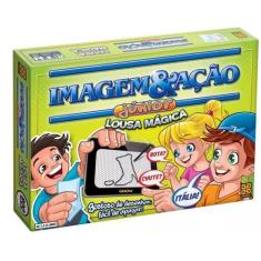Imagem & Ação Júnior Lousa Mágica Jogo Tabuleiro Grow