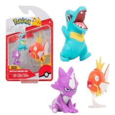 Bonecos - Pokemon Battle - Toxel - Totodile - Magicarpe SUNNY BRINQUEDOS