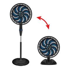 Ventilador de Coluna Arno Force Repel VE9R 40cm com 9 pás, 3 velocidades e 160W – Preto / Azul