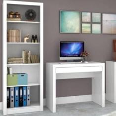 Escrivaninha 1 Gaveta 90cm com Estante - Espresso Móveis