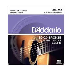 ENCORDOAMENTO PARA VIOLÃO AÇO EJ13-B 80/20 BRONZE - D'ADDARIO