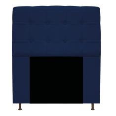 Cabeceira Estofada Mel 90cm Solteiro Suede Azul Marinho