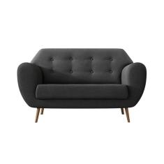 Sofá 2 Lugares Beegees Linho Grafite