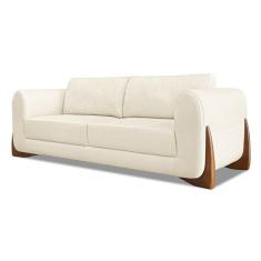 Sofá 2 Lugares Yves Linho Rústico Natural