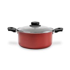 Caçarola com Tampa Ruby, 3,45L, 22 Cm, Brinox, Vermelho