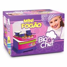 Mini Fogão Infantil Big Chef Com Acessórios 5542 Poliplac