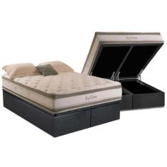 Cama Box Baú Queen: Colchão Molas Herval Confortclass Big Class Df + B