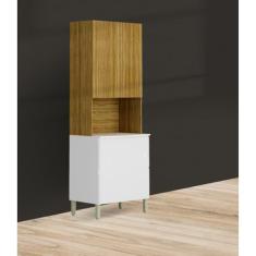 Armário Paneleiro 3 Portas 1 Gaveta Art Freijó/artico