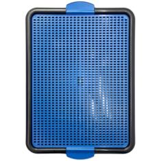 Sanitário Canino Xixi Dog Banheiro Pet Tapete Higiênico Cães Premium (Azul)