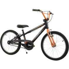 Bicicleta Aro 20 Masculina Nathor Apollo Preto/Laranja Aro 20