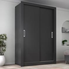 Guarda Roupa Solteiro 2 Portas Liz Yescasa Preto