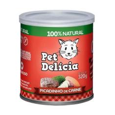 Ração Úmida Pet Delícia para Gatos Adultos Picadinho de Carne - 320g