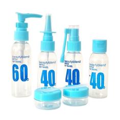 Kit Viagem 6 Peças Frasco Shampo Perfume Condicionador Creme - Beautyb