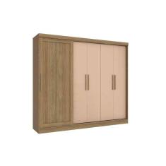 Guarda Roupa 5 Portas Flex e 4 Gavetas N564 Nogueira/Macadamia - Kappesberg