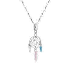 Colar Pingente Filtro dos Sonhos Banhado a Prata 925 - Work Semijoias