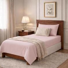 jogo Lençol cama Solteiro 400 Fios 3 Peças com elastico - Rafaloro, Ro