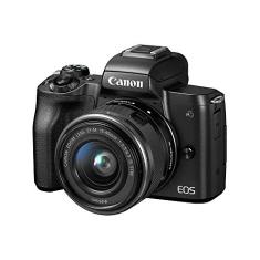 Câmera Digital Canon EOS M50 Mirrorless com Lente 15-45mm (Preto)