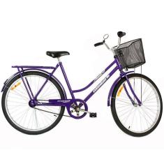 Bicicleta Feminina Monark Tropical Aro 26 Freios Contra-Pedal Violeta