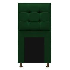 Cabeceira Copenhague 100 Cm Solteiro Suede Verde