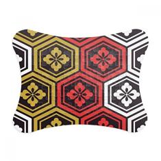 Moldura de quebra-cabeça abstrata da cultura tradicional japonesa, enfeite de quebra-cabeça