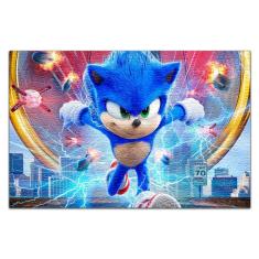 Quebra Cabeça Personalizado Sonic Movie 60 Peças