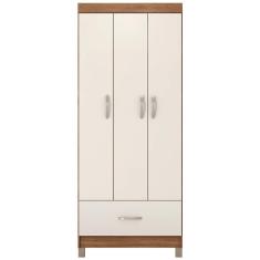 Guarda Roupa Solteiro 03 Portas 31060 Amendola Off White