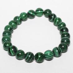 Pulseira Pedra Natural Malaquita - Vorax Acessórios, 10mm