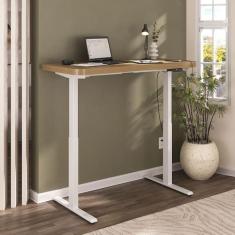 Mesa Escrivaninha Home Office Premium com Regulagem de Altura Olmo - A