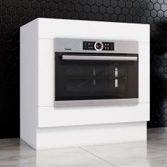 Armário de Cozinha para Forno de Embutir Americana Branco - Henn, Bran