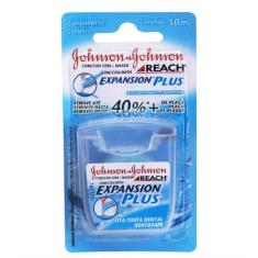 Fio Dental J&J Reach Expansion Plus 50m, Menta, 50m