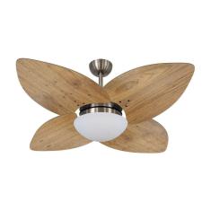 Ventilador De Teto Kovalski Bronze 4 Pás Rádica Freijó 127V
