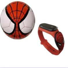 Bola de futebol + Relogio Touch Infantil Homem Aranha - SMACTUDO