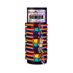 Coleira Para Gato Arco-Iris  Com Pingente - Display 10 Un.