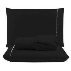 Jogo Cama Lençol Unique Casal Padrão Micro Percal 400 Fios Ponto Palit