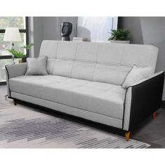 Sofá Cama Sérvia 2,00m Cinza Bouclê - King House