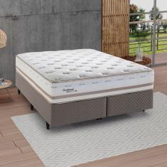 Colchão King Molas Maxspring Scotland 193x203x33cm Herval Bege - Branco