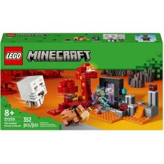 Lego Minecraft 21255 A Emboscada no Portal do Nether 352pcs