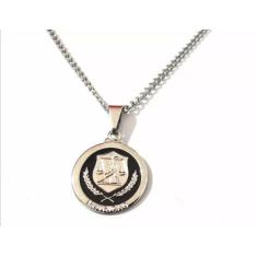 Colar Cordão Nutrição Dieta Folheado Níquel - Milena Folheados