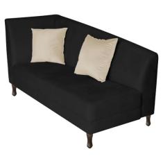 Recamier Heitor 160cm com Almofada Lado Direito Sintético - Doce Sonho