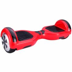 Hoverboard Skate Elétrico 6.5" com Bolsa Led Bluetooth Vermelho Brinovar