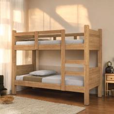 Beliche com Proteção Solteiro Boston Freijó com 02 Colchões - Mobiliar