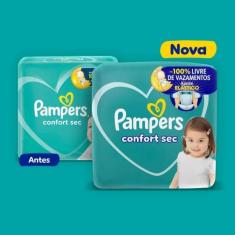 Fralda Pampers Confort Sec P 72 Unidades