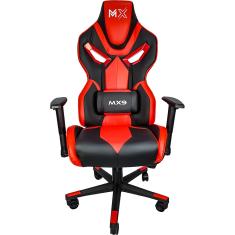 Cadeira Gamer MX9 Giratoria Preto/Vermelho - mymax