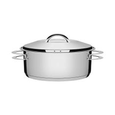 Caçarola Rasa Tramontina Aço Inox Fundo Triplo Solar 24Cm