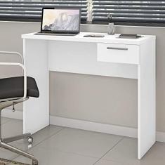 Mesa de Escritório 90cm 1 Gaveta Office Nt 2000 Notável Móveis Branco New