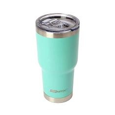 Nautika, Copo Térmico Siluet 850mL, Acompanha 2 Canudos E 1 Escova Para Higienização, Para Bebidas Geladas E Quentes, Mantém Temperatura, Formato Anatômico, Encaixe Perfeito, Turquesa